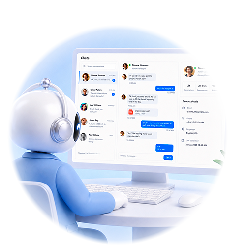 Botconsole chat interface preview